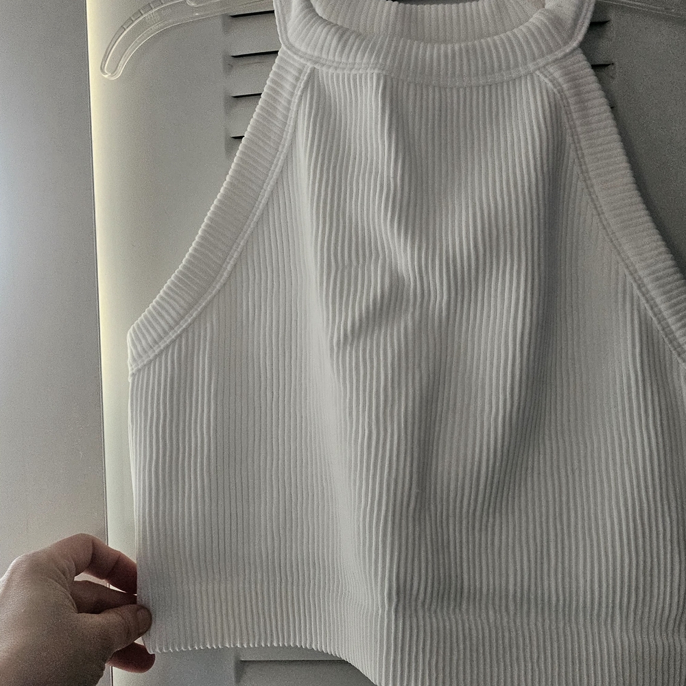 Aerie Light Gray Ribbed Racerback Tank Top - Picture 5 of 5